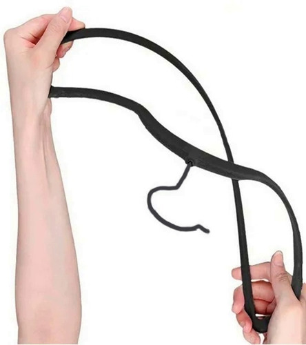 Imagem 5 de 5 de Kit 10 Cabides De Veludo Slim Antideslizante Para Roupas