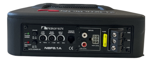 Subwoofer Nakamichi Nbf8.1a 1500w 8 Cores Preto Preto (Usado)