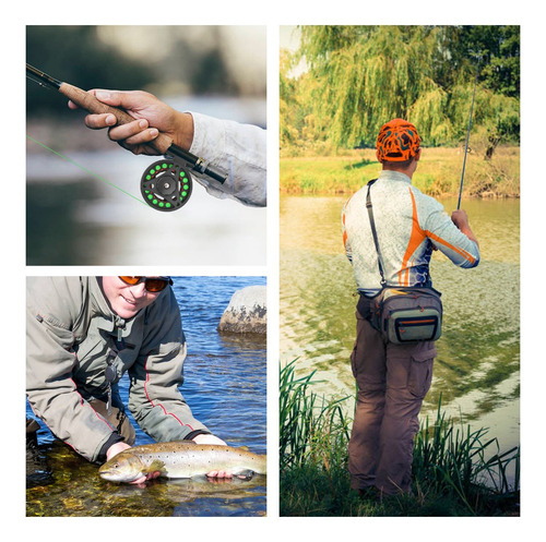Carretel De Pesca Com Mosca Arbor De 80 Mm 2+1bb Leve Usinad