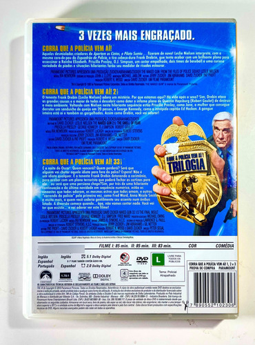 Corra Que A Polícia Vem Aí! - Coleção Completa - Três Dvd