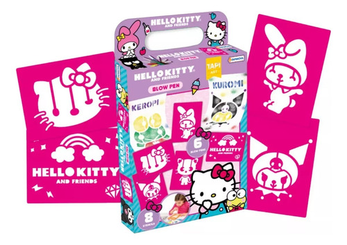 Set Marcadores Aerógrafos Blowpen Art Hello Kitty - Yamanca