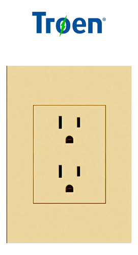 Tomacorriente Doble Golden Troen Pack 2 Und / Mayor Y Detal/