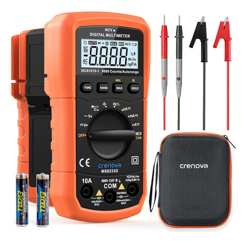 Crenova Ms8233d Multímetro Digital Dc Ac Voltímetro Ohm V...