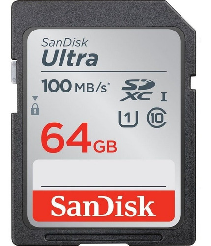 Imagem 2 de 2 de Cartão Memória 64gb Sdhc Ultra 80mbs Classe 10 Orig Sandisk