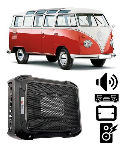 Caixa Som Volkswagen Kombi 1957 A 1975 350w Rms Amplificada