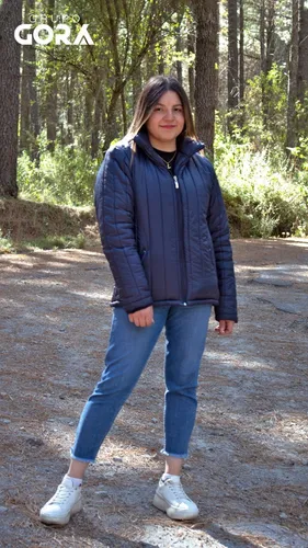 Chamarra Hombre Mujer Azul Ligera Repelente Al Agua 70