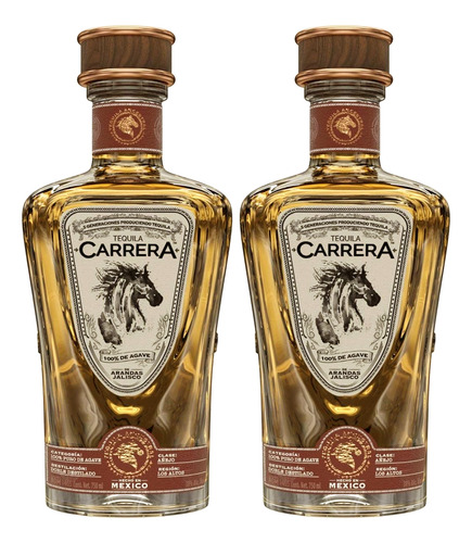 Duo Pack Tequila Carrera Añejo 750 Ml