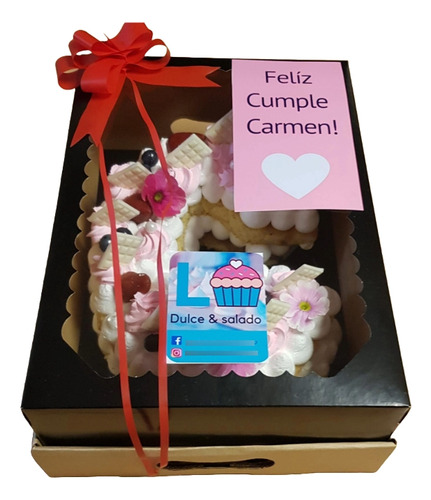 Torta Letra, Número O Corazón Artesanales Y Exquisitas!