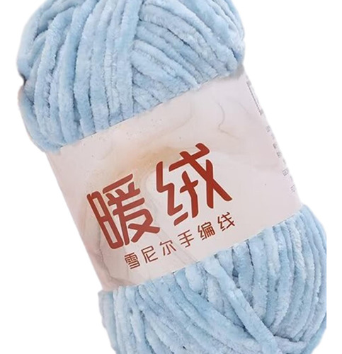 2 Hilo De Chenilla, Hilo De Terciopelo, 87,5 Azul Claro