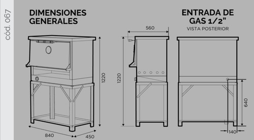 Horno 067 Sol Real 6 Moldes Acero Bisagra Irrompible Cuotas