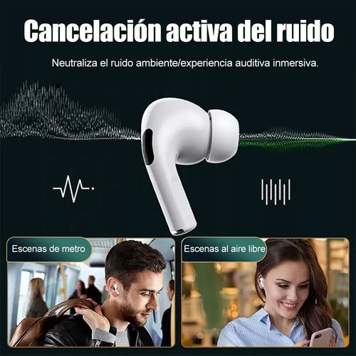 Auriculares intraurales Bluetooth I13 Tws Inpods blancos