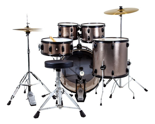 Bateria Nagano Onix Smart 22 Com Banco Pratos Completa 22/14