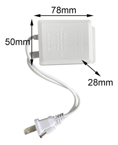 6 Carregador Adaptador Ac 12v 2a, Fonte De Branco