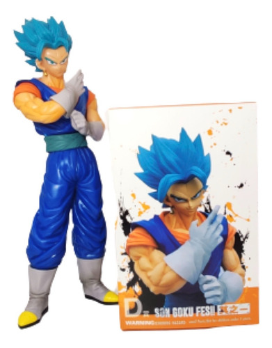 Dragon Ball Figura Vegito Goku Blue Sayayin Azul Potara 32cm