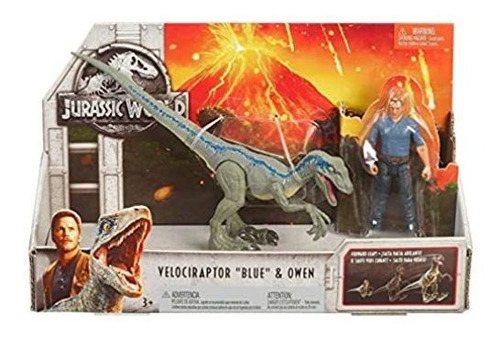 Jurassic World Story Pack Velociraptor  Blue  & Owen