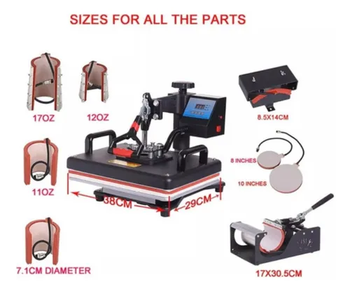Maquina Estampadora 8 En 1 Sublimadora Transfer /8171