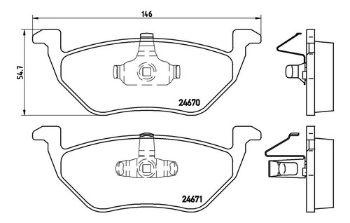 Balata Brembo T Ford Escape Limit 2.3 3.0 2005 A 2009 P24085