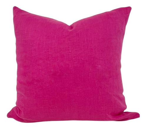 1 Cojin De Lino Varios Colores Decoracion Fucsia Lino