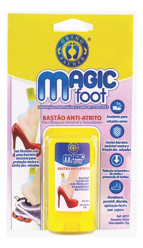 Bastão Anti Atrito Para Calçados Cor Branco Tamanho Da Calcanheira U
