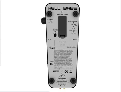 Hb01 Pedal Behringer P/ Guitarra Wah Wah Hell Babe Mfull