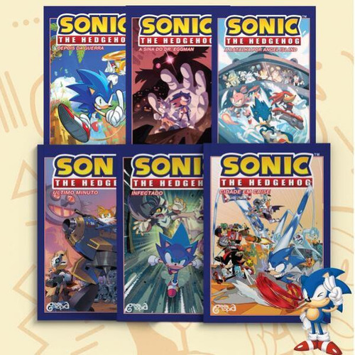 Combo Sonic - Volumes 1, 2, 3, 4, 5 E 6