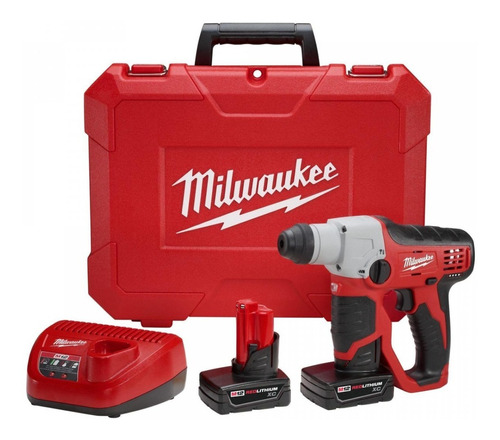 Rotomartillo 12v Milwaukee Bateria Sds Plus 2 Bat + Maletin