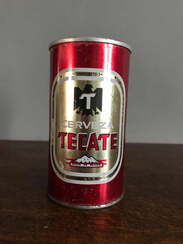 Lata Antigua De Cerveza Tecate En Lamina Vintage