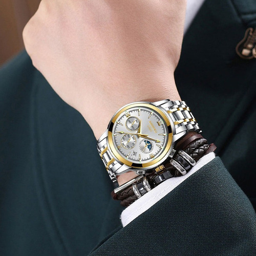 Relojes De Pulsera Nibosi 2516 Con Calendario Cronógrafo