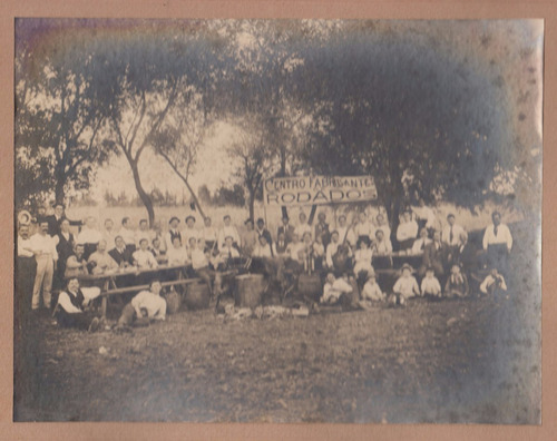 Antigua Fotografia 17 X 22 Picnic Centro Fabricantes Rodados