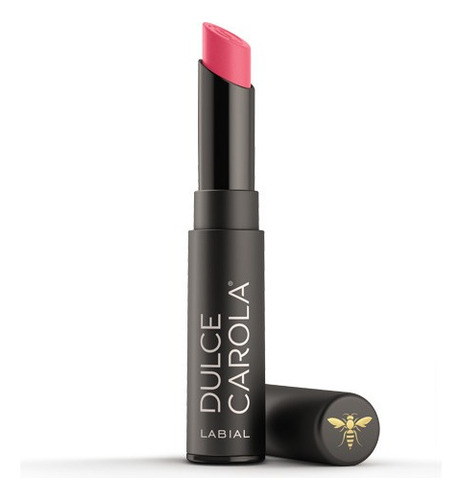 Batom fosco #3 Coral — acabamento rosa fosco Dulce Carola de longa duração
