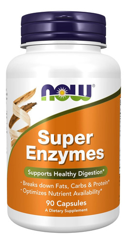 Supe Enzimas Now 90cáps Apoya La Digestión Saludable