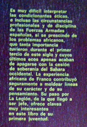 Comandante Franco Diario De Una Bandera 1976 Tetuán Melilla