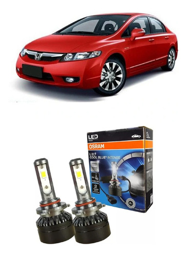 Kitx2 Luces Blancas Cree Led Bajas 9006/hb4 Honda Civic