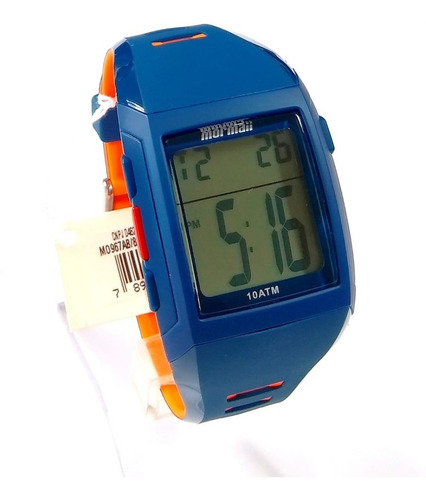 Relógio Masculino Mormaii Mo967ab/8a 38mm Borracha Azul Com