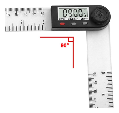 Buscador De Ángulo Digital Transportador De Calibre De 7