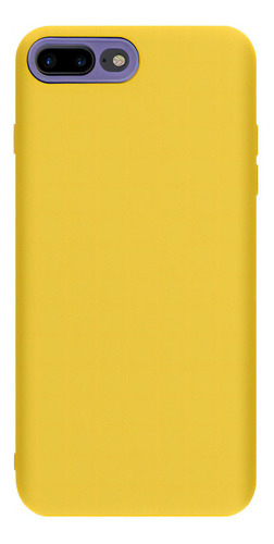 Capa Protege Câmera Compatível Com iPhone 7 Plus 8 Plus Flex Cor Amarelo