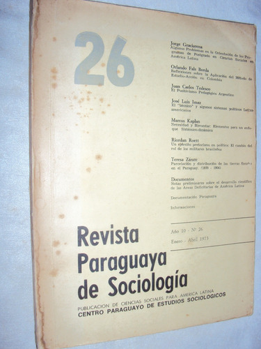 Revista Paraguaya De Sociologia 26 (sebo Amigo)