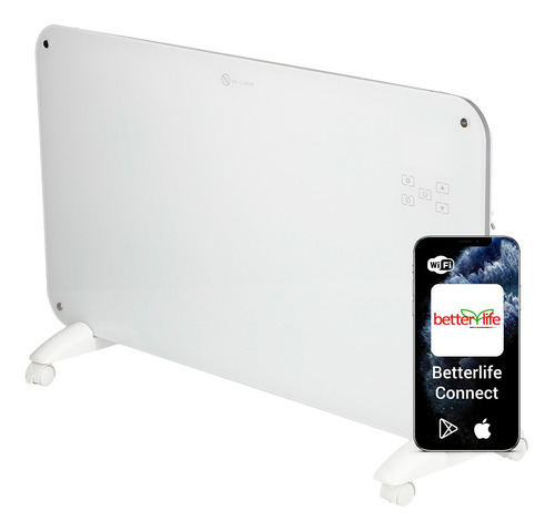 Calefactor Mural De Cristal Wifi 2000 W Betterlife Cg-20led