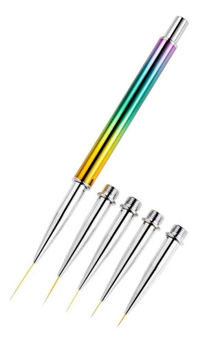 * Pincel Liner Fino Mano Alzada Art Uñas Gel Acrilico