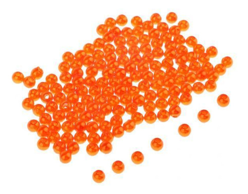 2 X 150pcs Señuelo Mar Aparejos Cebo Plástico Naranja 4mm