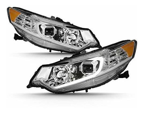 Faros Proyector Led Drl Para Acura Tsx 2009-2014