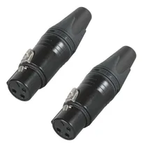 Comprar Neutrik® Nc3fxx® 2 Conectores Xlr Negro Hembra Nuevo Envio