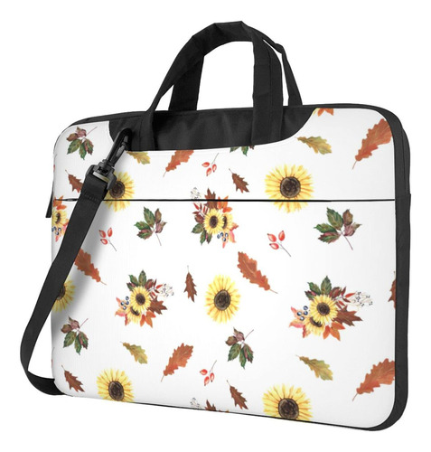 Funda Para Portatil Diseño Girasol Bolso Bandolera Cruzada