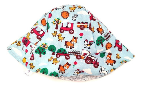 Imagem 3 de 6 de Kit Para Bebê Com Chapeuzinho Dupla Face E Babador Bandana