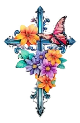 Imágenes Digitales Cruces Con Flores Bautismo Comunion 72736