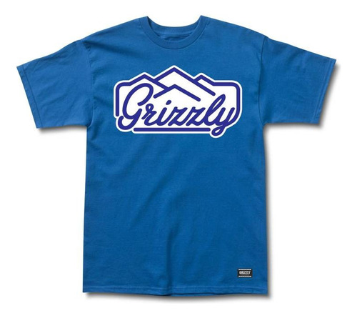 Polera Grizzly Modelo Peaking Royal Blue