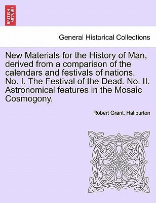 Libro New Materials For The History Of Man, Derived From ...