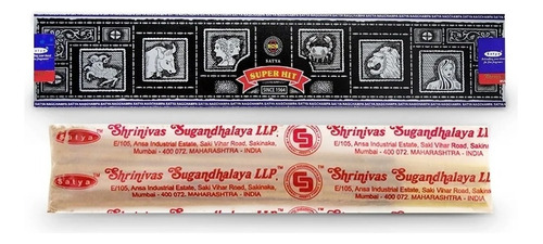 Incenso Indiano Massala Nag Champa Satya 1cxd15gr Fragrância Nag Champa Nirvana