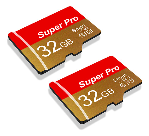 Super Pro-2 32 Gb Memory Card Bundle With Adap Red Gold