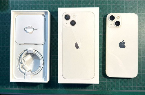 Apple Iphone 13 256 Gb Como Nuevo Con Cable Cargador Sin Usar, Estuche Original, Blanco